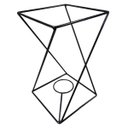 Ver imagem 1 de Suporte Cubo Torcido Kokedama (36x22x22) Preto Jc Jardim