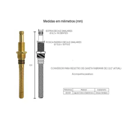 Adaptador para Registro Fabrimar Fani 1 1/2 511 - 2
