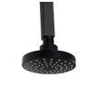 Ducha Abs Redonda Flatt Preto Fosco C/ Cano de Teto 40 Cm - 5