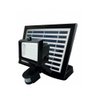 Refletor Led Taschibra Placa Solar+sensor Presença Prime 02 Ip44 Preto Luz Branco Quente 3000k - 1