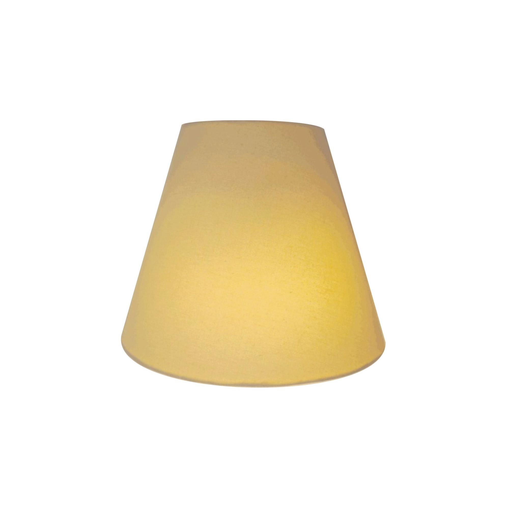 Arandela Retro Cone Vivare Md-2001 Cúpula em Tecido 25/26x13cm - Bivolt - Algodão Crú - Bivolt - 1