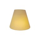 Ver imagem 1 de Arandela Retro Cone Vivare Md-2001 Cúpula em Tecido 25/26x13cm - Bivolt - Algodão Crú - Bivolt