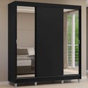 Ver imagem 1 de Guarda-Roupa Casal com Pés 3 Portas de Correr com Espelhos Reno Madesa