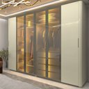 Ver imagem 1 de Guarda Roupa Casal Reflecta Led Innova Off White - Gelius
