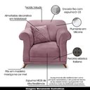 Ver imagem 7 de Poltrona Decorativa C/1 Almofada Veludo Uva