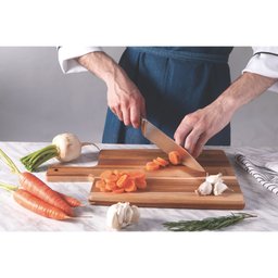 FSC Tábua Retangular Tramontina Kitchen em Madeira Teca com Cabo 34x23 cm Tramontina - 3