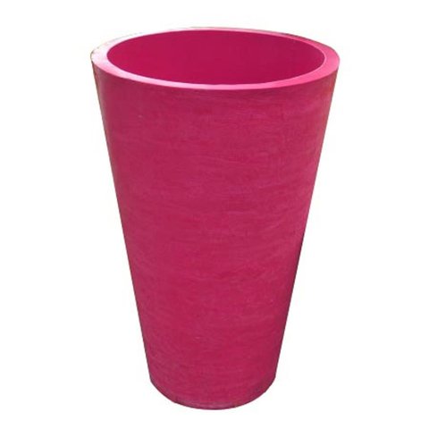 Vaso Planta 75x50 Redondo Cônico Polietileno - ROSA 022
