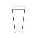 Ver imagem 3 de Vaso Planta 75x50 Redondo Cônico Polietileno - ROSA 022