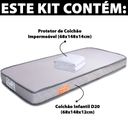 Ver imagem 3 de Colchão BF Mini Cama Montessoriana + Protetor 68x148cm 