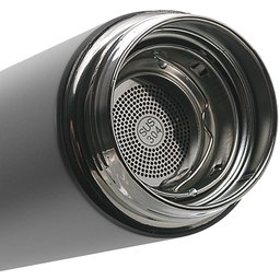 Garrafa Térmica de aço inox com termômetro em LED cinza 500ml - 3