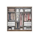 Ver imagem 4 de Guarda Roupa Casal 6 Portas e 4 Gavetas Rizon Plus Freijó/FendiOff - Novo Horizonte