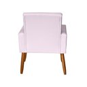 Ver imagem 3 de Poltrona Decorativa Mel Suede Rosa Claro Dal Poz Estofados