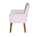 Ver imagem 4 de Poltrona Decorativa Mel Suede Rosa Claro Dal Poz Estofados