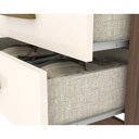 Ver imagem 3 de Guarda Roupa Casal 3 Portas e 2 Gavetas Açaí Da133 Branco - Henn