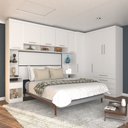 Ver imagem 1 de Guarda Roupa Dormitório Modulado Alpes Casal 1,38 m Canto - Roupeiro Luciane M03:Branco