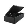 Base Box Baú Solteiro 88x188 Sintético preta - 1