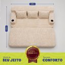 Ver imagem 4 de Sofá Cama Nami 1,88m Xpand Tech Tecido Velourê Bege Cama Inbox