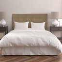 Ver imagem 1 de Cabeceira Cama Box Queen 160 Cm Suede Bege Lia - MV Estofados