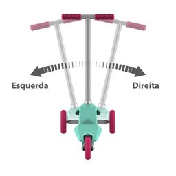Patinete Infantil 3 Rodas Skatenet Fly Verde - Bandeirante - 2