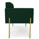 Ver imagem 2 de Namoradeira e Poltrona Pé de Ferro Dourado Elisa Bouclê Verde D03 - D'Rossi