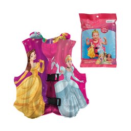 Kit Boia Infantil Colete Princesas Disney Inflável Brinquedo Piscina Praia Lago + Óculos Mor - 3