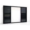 Ver imagem 3 de Janela Veneziana de Alumínio Preto S/grade 100x120 6 Folhas