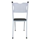Ver imagem 6 de Cadeira para Cozinha Mc Estrutura Branca com Assento Preto Medcombo