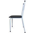 Ver imagem 4 de Cadeira para Cozinha Mc Estrutura Branca com Assento Preto Medcombo