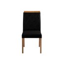 Ver imagem 3 de Kit 8 Cadeiras Decorativas Sala de Jantar Luxo Anita Facto Preto - Mozzelar