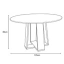 Ver imagem 3 de Mesa de Jantar Isabela 135x135cm Ype/preto