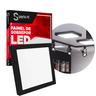 Plafon Led Sobrepor em Abs Preto 18w Quadrado 4.000k - 1