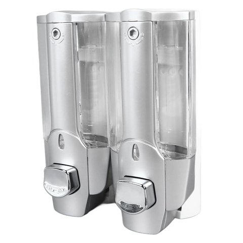 Dispenser Duplo Acool Gel Sabonete Liquido Shampoo Higiene Loja Comercio Maos Shopping Banheiro Idea