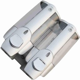 Dispenser Duplo Acool Gel Sabonete Liquido Shampoo Higiene Loja Comercio Maos Shopping Banheiro Idea - 2