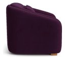 Ver imagem 4 de Poltrona Lilian Luxo Recepção Escritório Suede Bege:roxo/liso