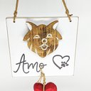 Ver imagem 2 de Placa Decorativa Amo Meu Cachorro