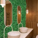 Ver mais imagens de 25 Placas Amendoim Artificial Jardim Vertical Permanente Decoração Interna Comércio e Escritório