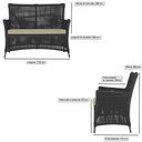 Ver imagem 2 de Jogo Sofá e 2 Poltronas de Área Igapó Alumínio Pintura Marrom Corda Náutica Estofado 7 Trama