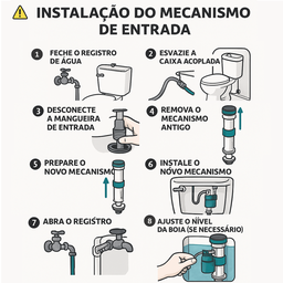 Torre de Entrada Universal com Boia para Caixa Acoplada - 3