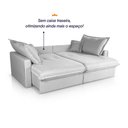 Ver imagem 4 de Sofá Cama Lume sem Caixa 1,90m Linho Cinza - King House