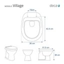 Ver imagem 2 de Tampa de Vaso Sanitário com Amortecedor Village Cinza Real para Bacia Deca