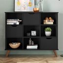 Ver imagem 1 de Nicho Organizador Preto Retrô (1478.70) + Kit 3 Gavetas Pretas (1479.37)