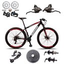 Ver imagem 3 de Bicicleta Aro 29 Freio a Disco 27 Velocidades Cubo Alúminio K7 Cor:verde;tamanho:19