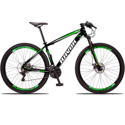 Bicicleta Aro 29 Freio a Disco 27 Velocidades Cubo Alúminio K7 Cor:verde;tamanho:19