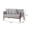 Ver imagem 4 de Namoradeira Moderna Elegante e Versatil Cinza Claro Poesia