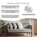 Ver imagem 2 de Namoradeira Moderna Elegante e Versatil Cinza Claro Poesia