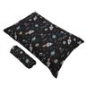 Jogo de Cama Solteiro Portallar Malha Misto Estampado Space Fun 2 Pçs com Elástico Preto - 3