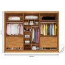 Guarda Roupa 6 Portas 4 Portas Ripadas Potente com Ripado 100% Mdf Peroba - Móveis Europa - 4
