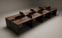 Ver imagem 3 de Mesa Plataforma Escritório 8 Lugares com Gaveteiros e 16 Tomadas Embutidas  360