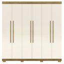 Ver imagem 1 de Guarda Roupa Casal 6 Portas 2g 218 Cm 10037 Nature Champanhe Vlr