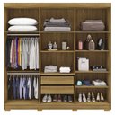 Ver imagem 2 de Guarda Roupa Casal 6 Portas 2g 218 Cm 10037 Nature Champanhe Vlr